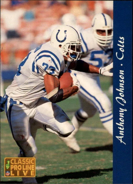 1993 Classic Pro Line Live Anthony Johnson Football Card #110