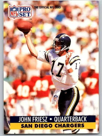 1991 NFL Pro Set John Friesz Football Card #846