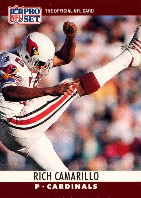 1990 NFL Pro Set Rich Camarillo Football Card #254