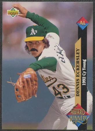 1993 Upper Deck Cy Young American League Dennis Eckersley Baseball Card #489