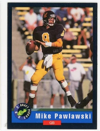 1992 Classic Draft Picks Mike Pawlawski Football Card #36