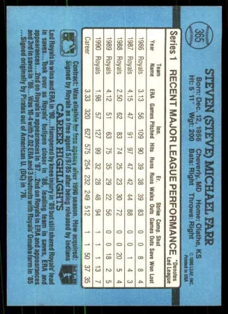 1991 Donruss Steven (Steve) Allen Finleh Baseball Card #365
