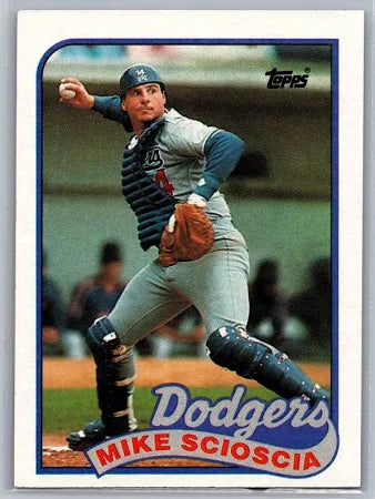 1989 Topps Mike Scioscia Baseball Card #755