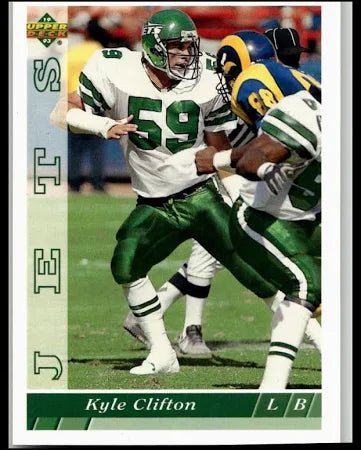 1993 Upper Deck Kyle Clifton Football Card #168