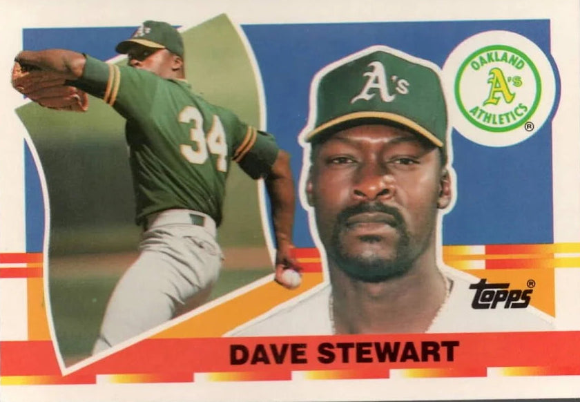 1990 Topps David Keith Stewart Baseball Card #64