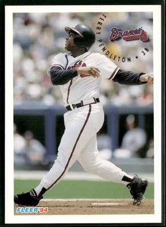 1993 Fleer Terry Pendleton Baseball Card #372