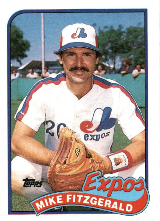 1989 Topps Mike Fitzgerald Baseball Card #23