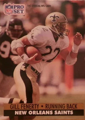 1991 NFL Pro Set Gill Fenerty Football Card #838