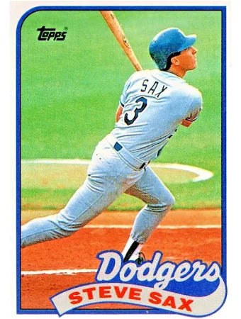 1989 Topps Steve Sax Baseball Card #40