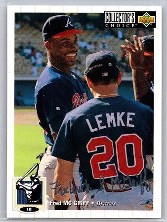 1994 Upper Deck Collectors Choice Fred McGriff Baseball Card #197
