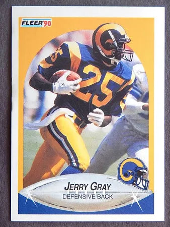 1990 Fleer Jerry Gray Football Card #37