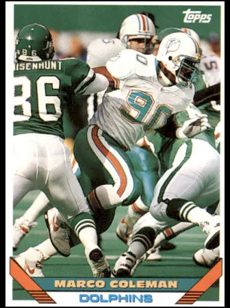 1993 Topps Marco Coleman Football Card #591