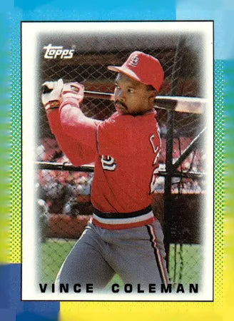 1989 Topps Major League Leaders Vince Coleman Baseball Card #73