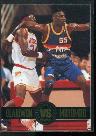 1993 Skybox Showdown Series Olajuwon vs Mutombo Basketball Card #SS4