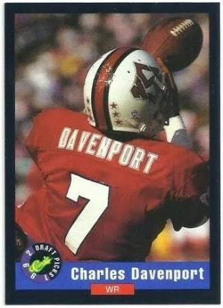 1992 Classic Draft Picks Charles Davenport Football Card #9