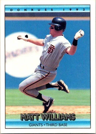 1992 Donruss Matthew Derrick Williams Baseball Card #135