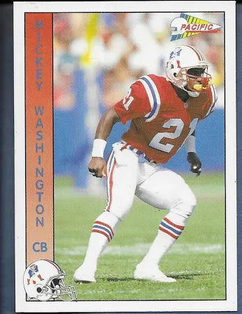 1992 Pacific Mickey Washington Football Card #521