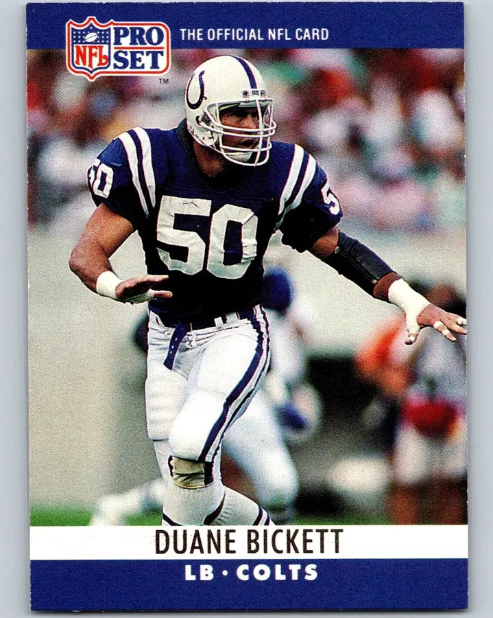 1990 NFL Pro Set Duane Bickett Football Card #130
