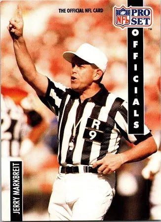 1991 NFL Pro Set Jerry Markbreit Football Card #364