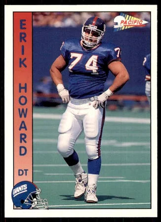 1992 Pacific Erik Howard Football Card #545
