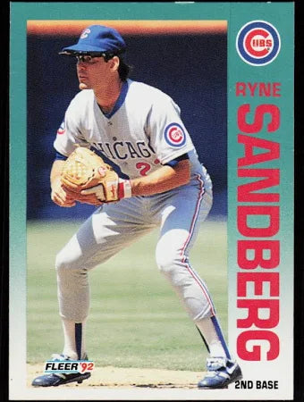 1992 Fleer Ryne Sandberg Baseball Card #389