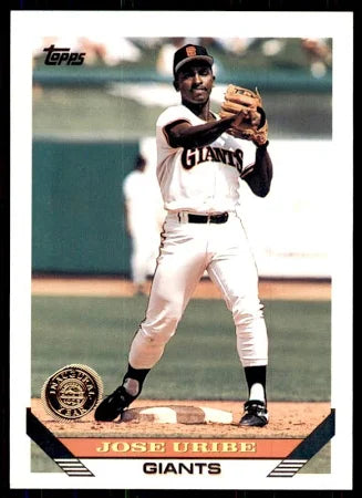 1993 Topps Jose Uribe Baseball Card #201