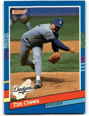 1991 Donruss Stanley (Tim) Timothy Crews Baseball Card #294