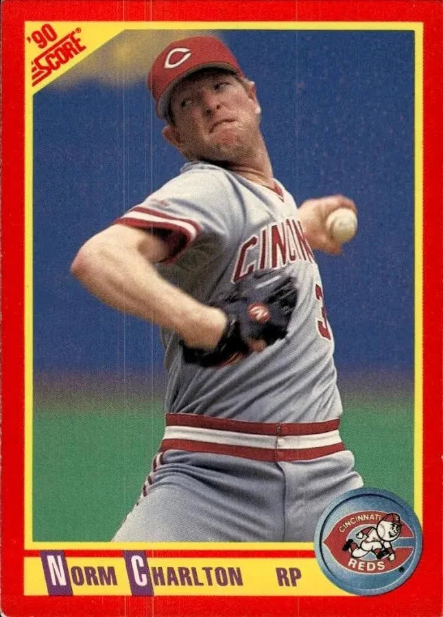 1990 Score Norm Charlton Baseball Card #248