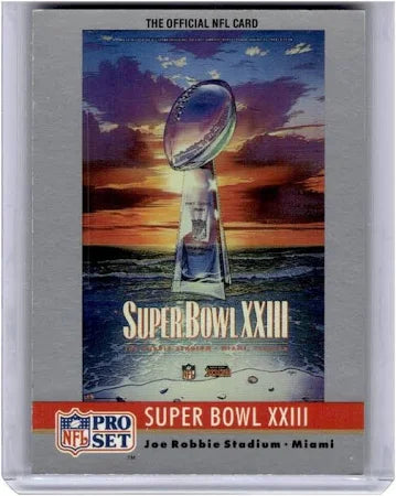 1990 NFL Pro Set Super Bowl XXIII 49ers 20, Bengal 16 Football Card #23