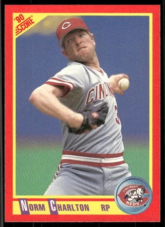 1990 Score Norm Charlton Baseball Card #248