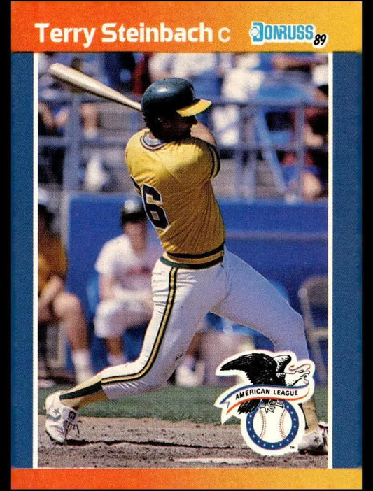 1989 Donruss Terry Lee Steinbach Baseball Card #9