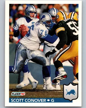 1992 Fleer Scott Conover Football Card #112
