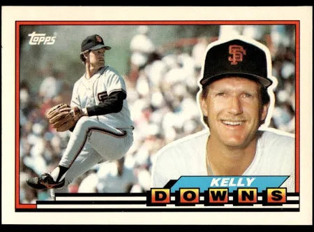 1989 Topps Kelly Robert Downs Baseball Card #112