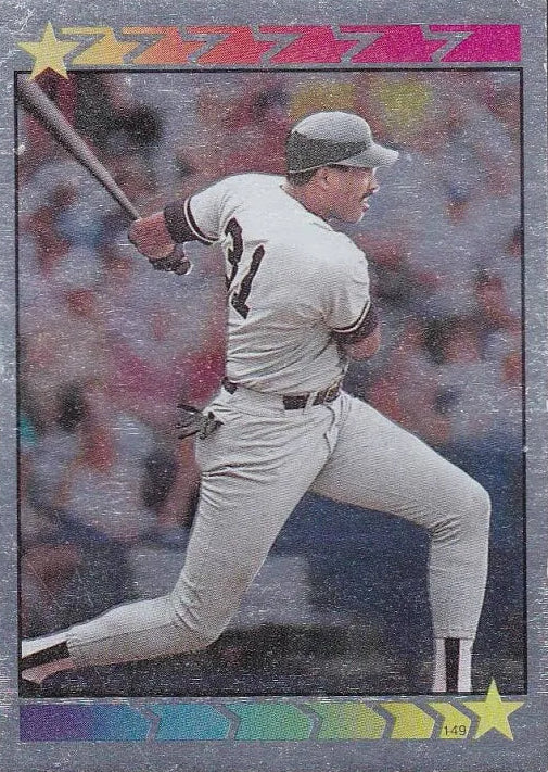 1989 Topps Super Star Sticker Carlton Fisk Baseball Card #23