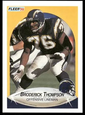 1990 Fleer Broderick Thompson Football Card #315