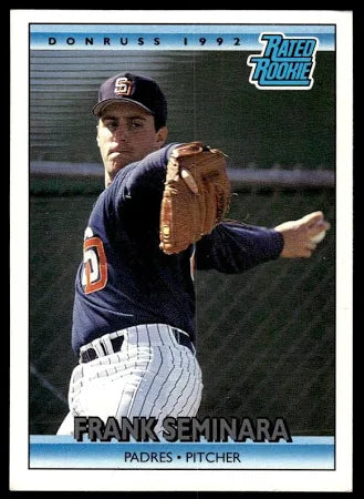 1992 Donruss Rated Rookie Frank Peter Seminara Baseball Card #10