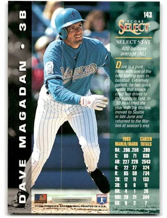 1994 Score Select Dave Magadan Baseball Card #143