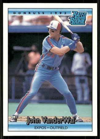 1992 Donruss Rated Rookie John Henry VanderWal Baseball Card #414