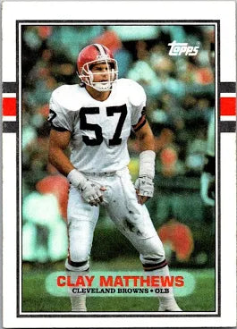 1989 Topps Clay Matthews Football Card #143