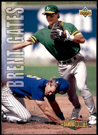 1992 Upper Deck Diamond Debuts Brent Gates Baseball Card #504