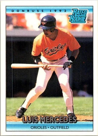 1992 Donruss Rated Rookie Luis Roberto Mercedes Baseball Card #6