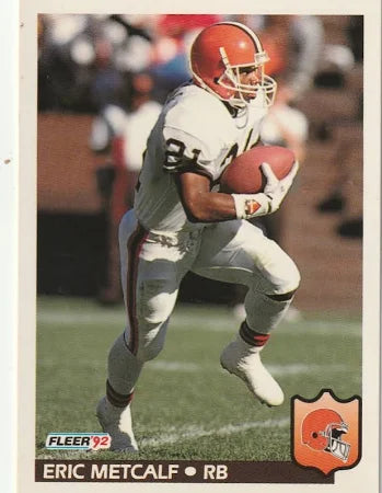 1992 Fleer Eric Metcalf Football Card #74