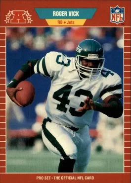 1989 NFL Pro Set Roger Vick Football Card #310