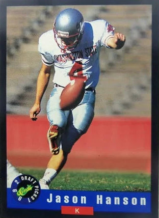 1992 Classic Draft Picks Jason Hanson Football Card #63