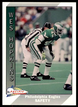 1991 Bowman Wes Hopkins Football Card #406
