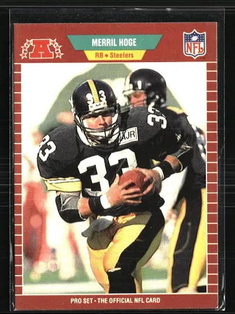 1989 NFL Pro Set Merril Hoge Football Card #348