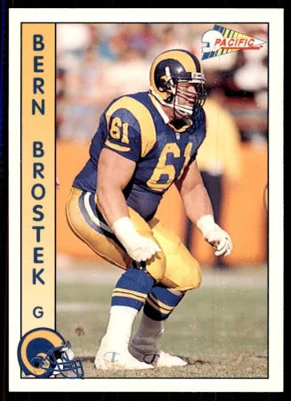 1992 Pacific Bern Brostek Football Card #481
