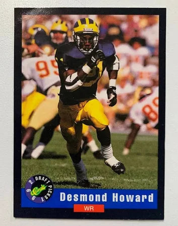1992 Classic Draft Picks Desmond Howard Football Card #1