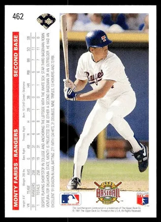 1992 Upper Deck Monty Fariss Baseball Card #462