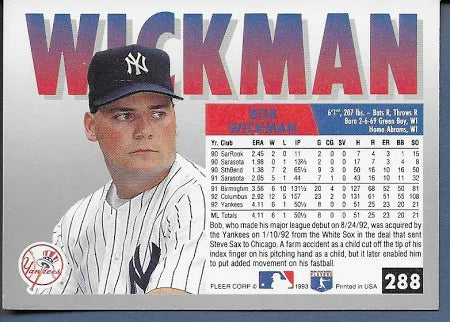 1993 Fleer Bill Haselman Baseball Card #288